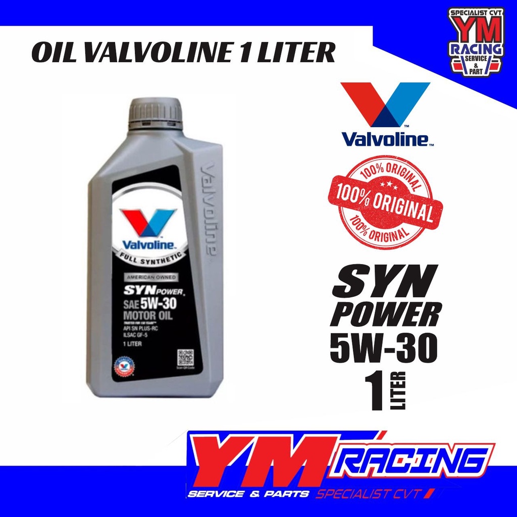 VALVOLINE OIL SYN POWER SAE 5W40 MOTOR OIL API SN PLUS 1L