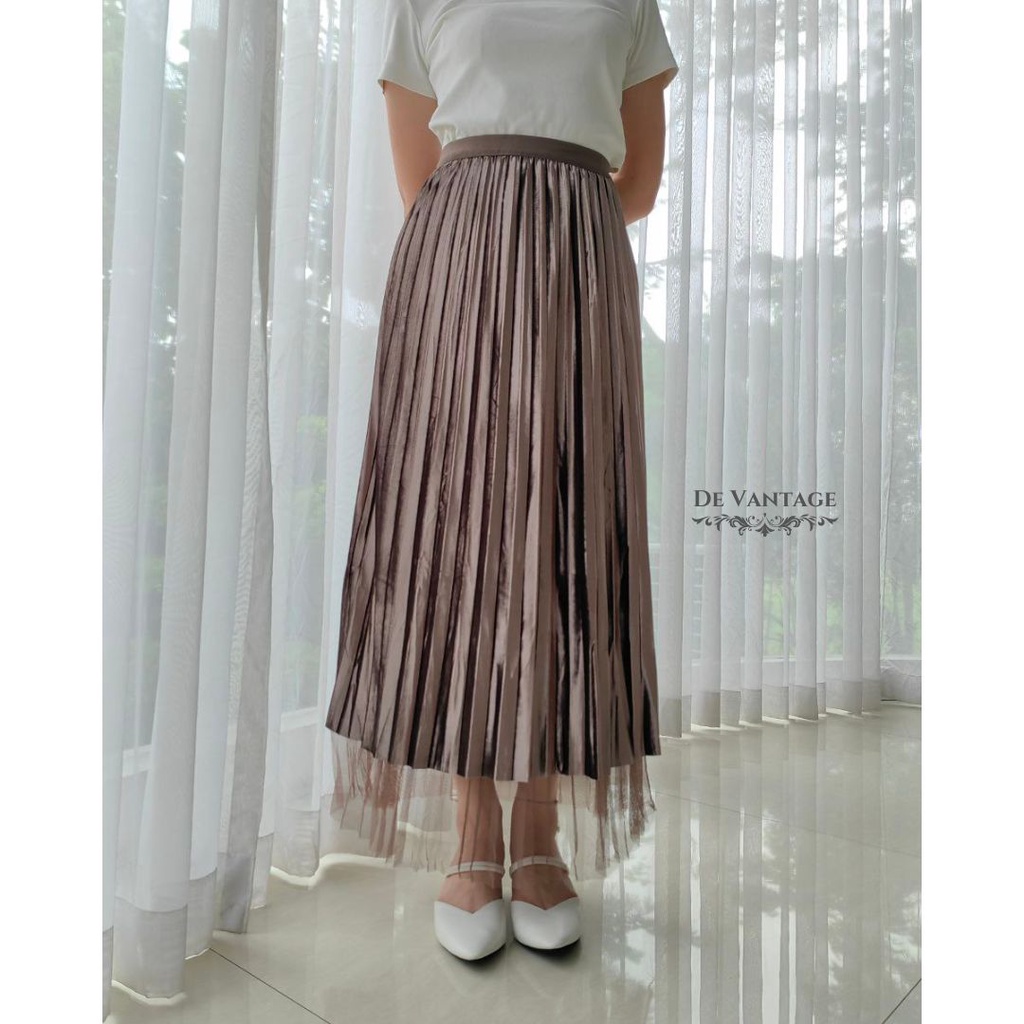 Rok Tutu Bolak Balik dengan Tile Kombinasi / Rok Tile Bludru Panjang / Reversible Tulle Velvet Skirt