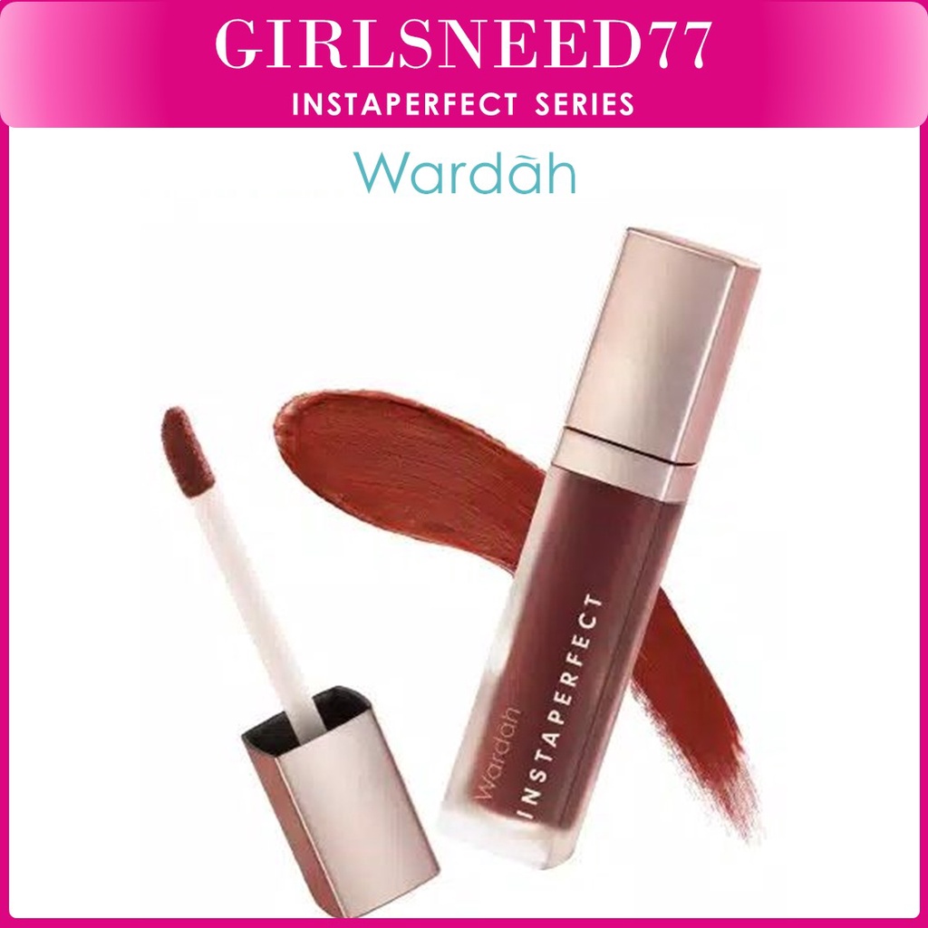 [NEW] Wardah Instaperfect Mattesetter Lip Matte Paint 5.5 g - Moist Lip Cream (Matte Melembabkan, Tekstur Velvety/Halus, No Cracking)