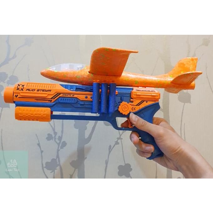 Mainan Anak Pistol Shoot Play Set Pesawat Nerf Gun BB No.948 ima03