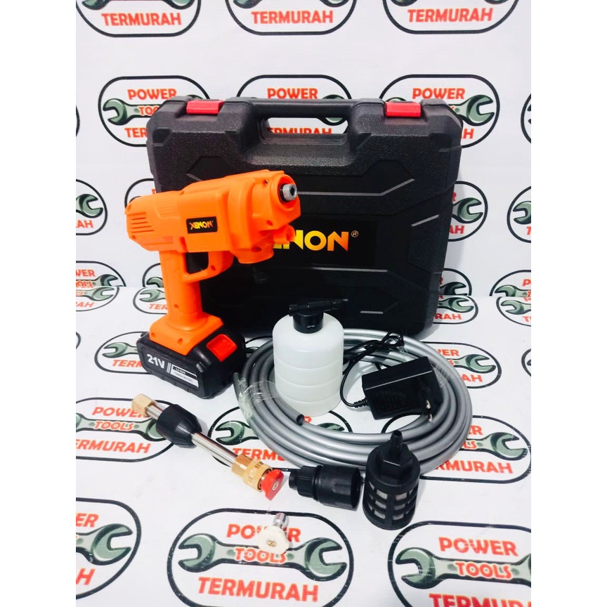 XENON HPW2160 Cordless Jet Cleaner - Alat Cuci AC - Mobil lengkap set