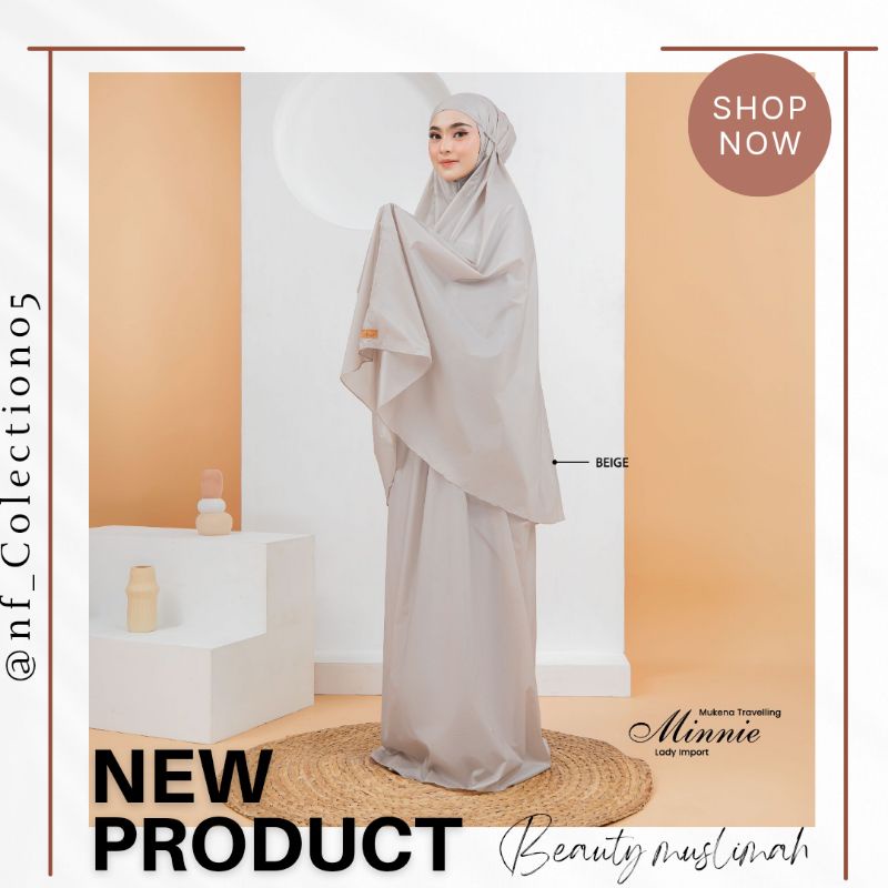 TERMURAH  mukena dewasa travelling potongan atas bawah adem || mukena minnie arrafi || mukena minnep