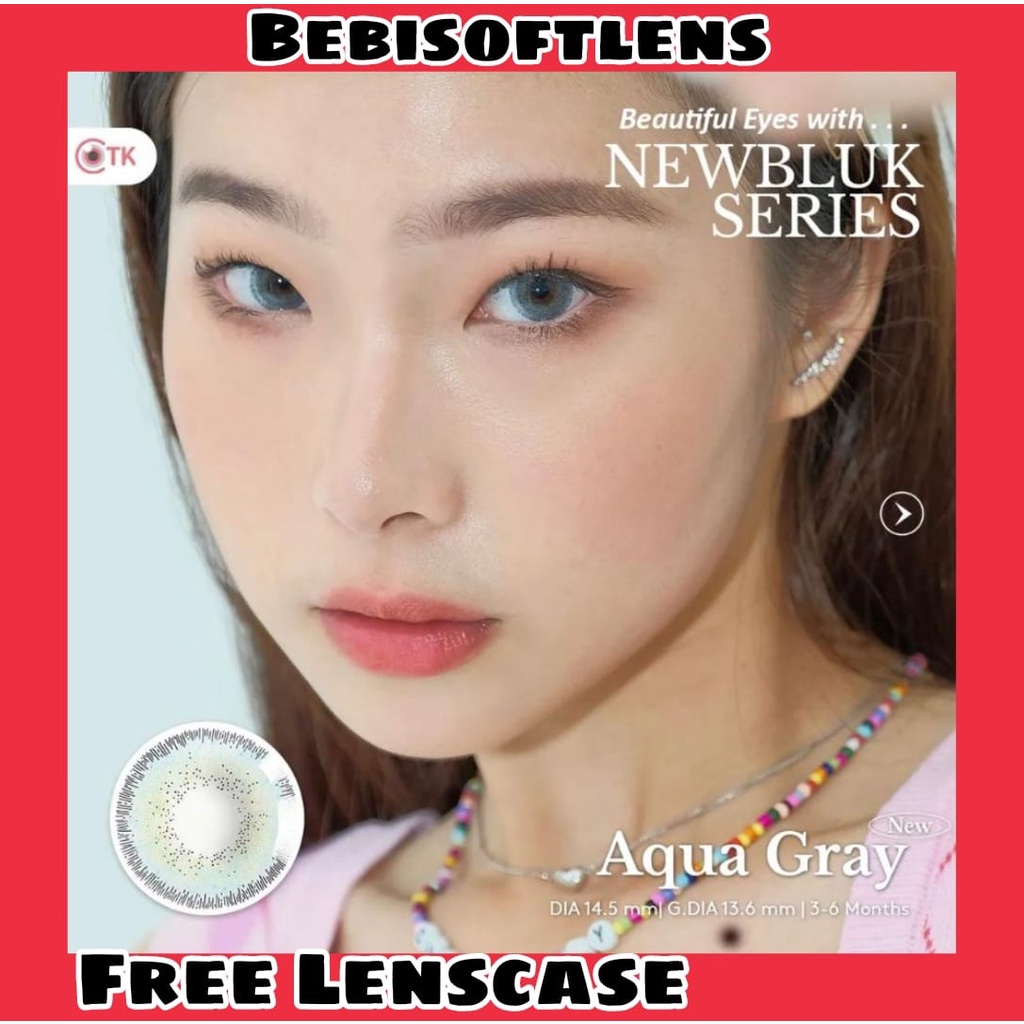 Softlens NewBluk DIA 15.00mm NORMAL &amp; MINUS ( -0.50 s/d -6.00) VIOLET AQUA GREY / Softlen BB / CTK Lensa Kontak