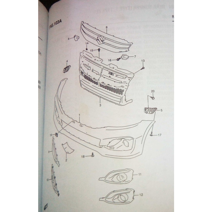 Grill Radiator Bawah Suzuki New Ertiga Ertiga Diesel ASLI SGP!