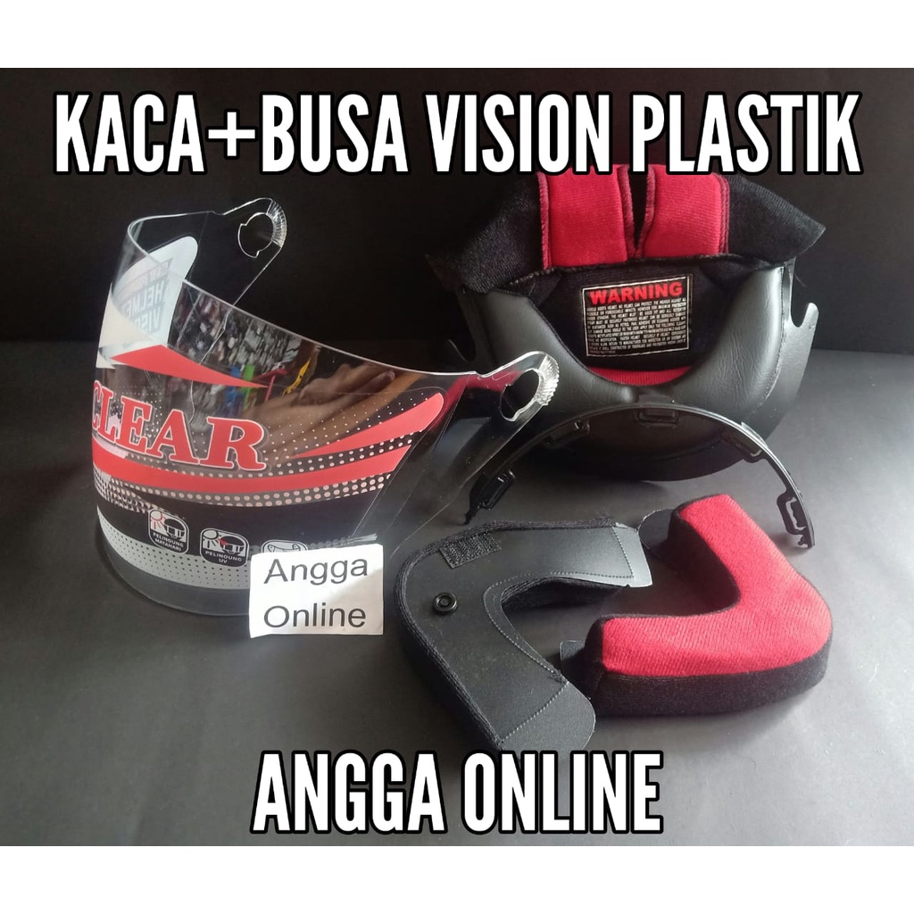 Busa Helm KYT 2Vision Plastik + Kaca Helm KYT 2 Vision