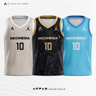 (Bisa Satuan) Jersey Basket Full Printing Custom Desain Bahan Milano Premium