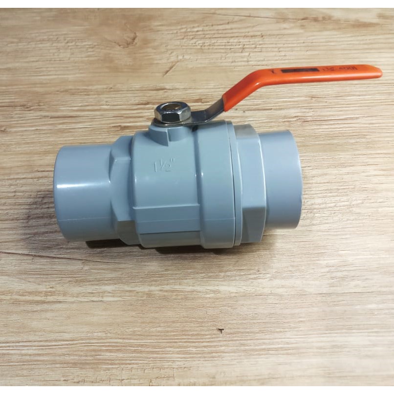Balvalep PVC Gagang Besi 1'  1,5" 1 1/4"  2"  Stop Kran Ballvalve