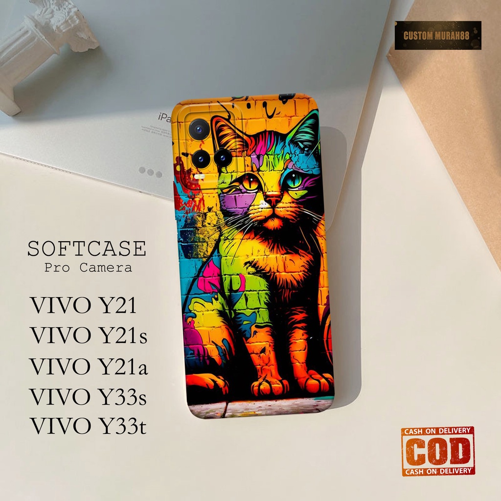 Case Hp Vivo Y21 / Y21s / Y21a / Y33s / Y33t Terbaru - Fashion Case CATS - Casing Hp Vivo Y21/Vivo Y