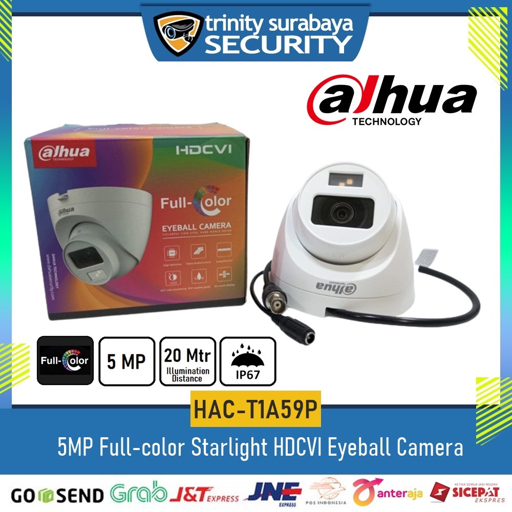 CCTV Indoor DAHUA T1A59 Cooper Fullcolor 5mp Trinity