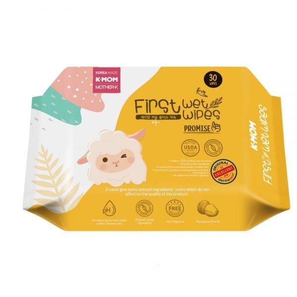 K-MOM FIRST WET WIPES PROMISE 30PCS