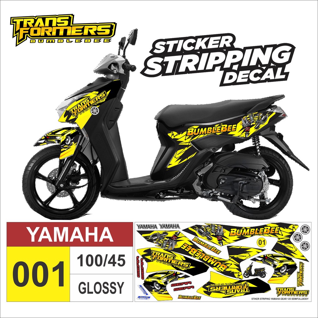 striping motor yamaha gear 125 / variasi yamaha gear 125 / decal yamaha gear 125