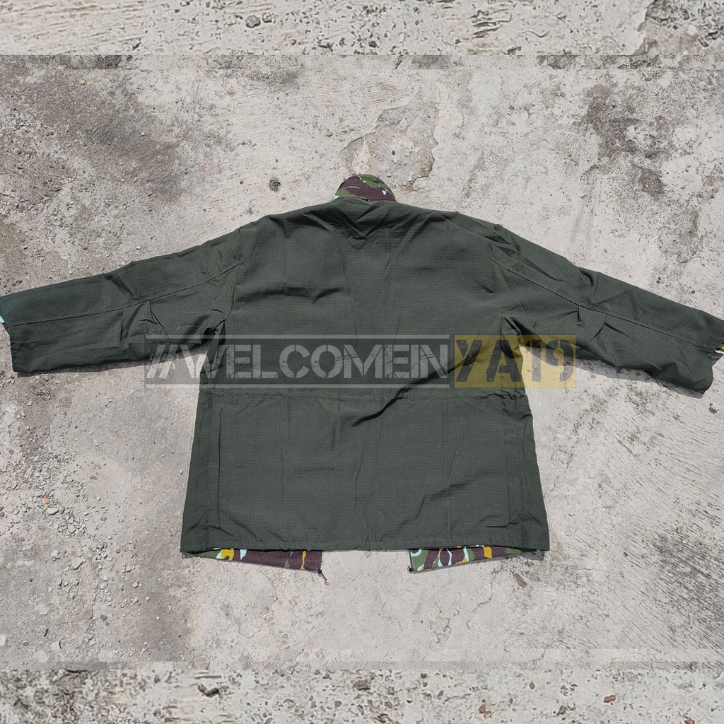 Jaket Bolak-Balik Loreng Brimob / Jaket Parka Bolak-Balik Loreng Brimob