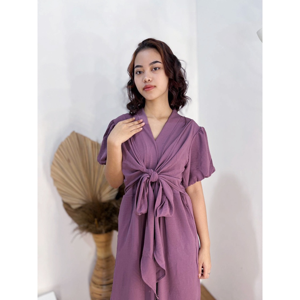 HS - VELOVE JUMPSUIT CRINCKLE / LONG JUMPSUIT KEKINIAN / KOREAN FASHION WANITA