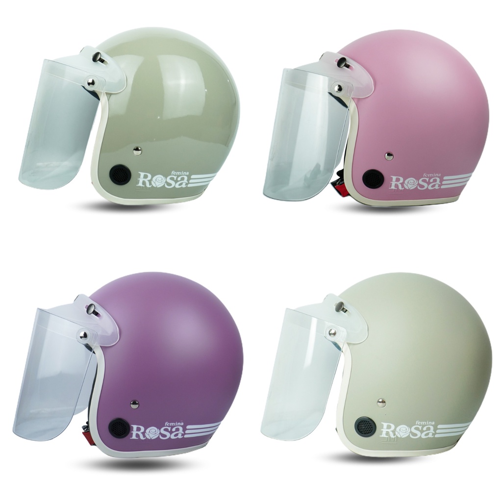 Helm Bogo Dewasa Wanita Cewek Warna Pastel SNI