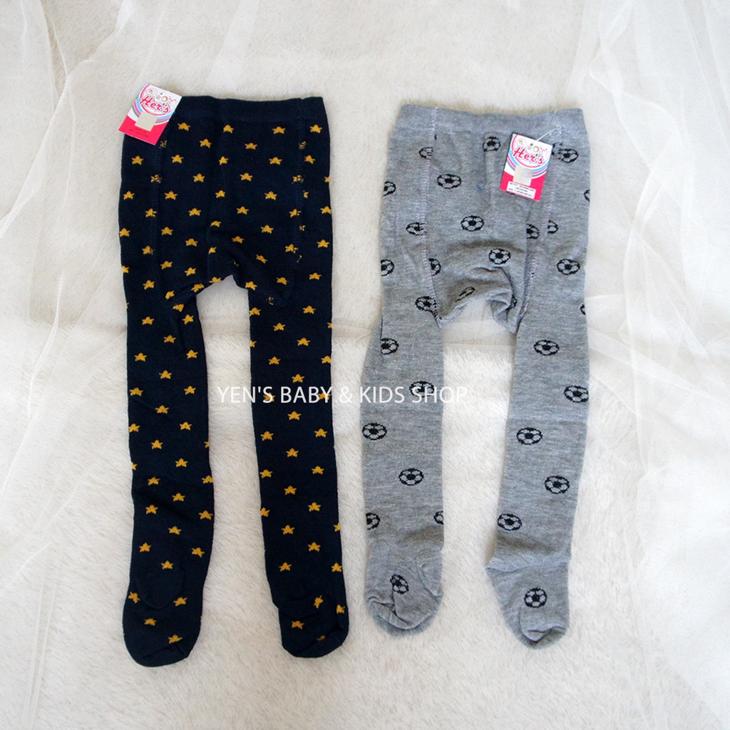 Leging Tutup Kaki Motif Bola/Bintang 6-12m