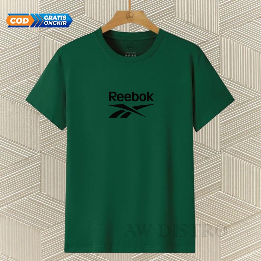 COD Baju Kaos Distro Rbk Tex Hitam Premium Quality Lengan Pendek