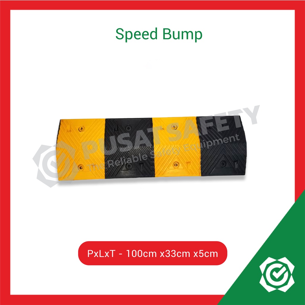 Speed Humb Bump Rubber 100cm x 33cm x 5cm Polisi Tidur Karet