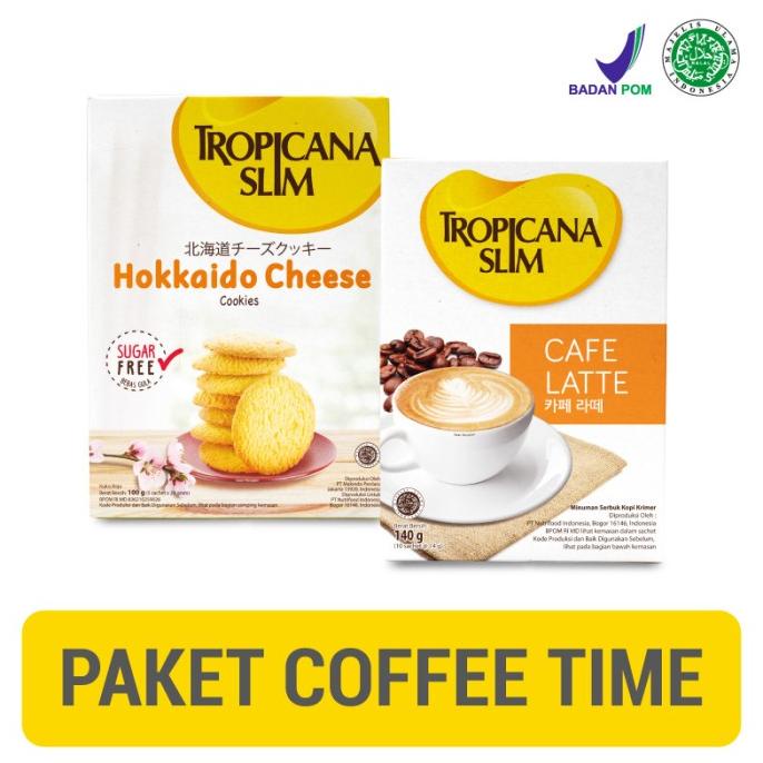 

Tropicana Slim Hokkaido Cheese Cookies + Cafe Latte (10 Sch)