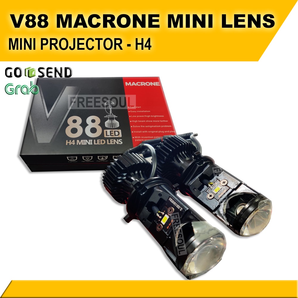 V88 Macrone Mini Projector Premium Lens Universal