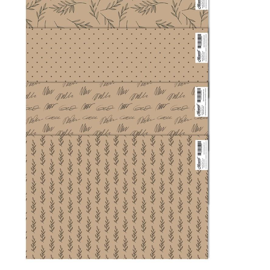 

Limited✔️-Kertas Kado Aesthetic Harvest / Wrapping Paper isi 4 - Brown Craft