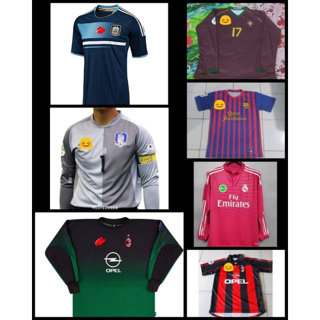 Jersey Kiper Korea Selatan 2006/Jersey GK Korsel 2006/Jersey Argentina 2011 Away/Jersey GK Milan 200