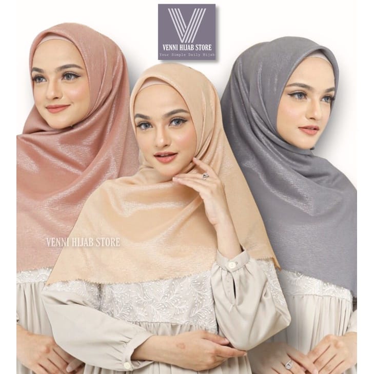 HIJAB BUAT RAMADAN Bisa COD Bella Shinar Glowing Azara Laser Cut / Bela Sinar / Segiempat Shinar / S