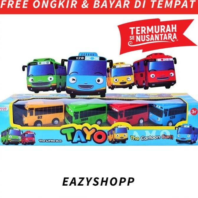 Kado Mainan Anak Laki Laki Mobil Mobilan Bus Tayo Dorong 1 2 3 6 Tahun lge08