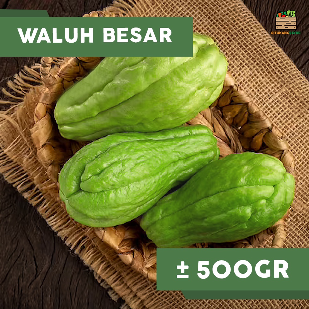 

Sayur Waluh Labu Siam Besar | ±500gr 1 Buah (Kota Bandung & Sekitar)