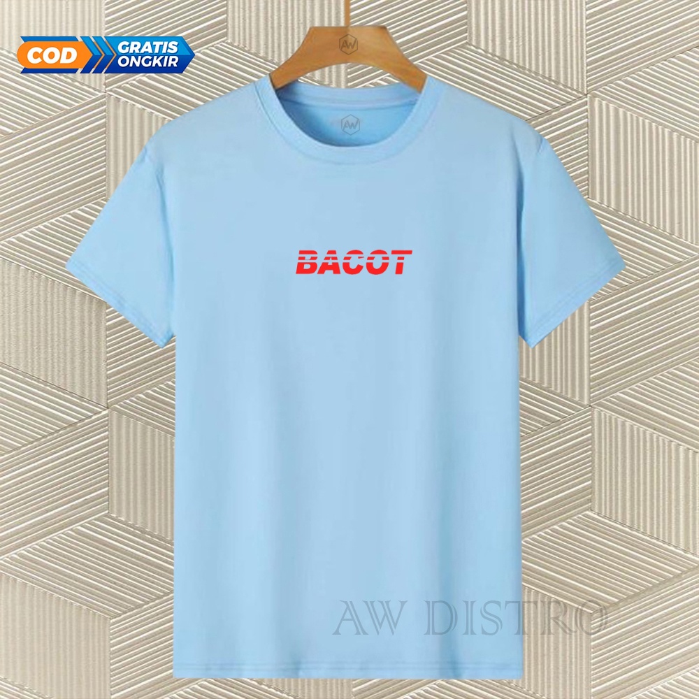 COD Baju Kaos Distro Bct Text Merah Premium Quality Lengan Pendek