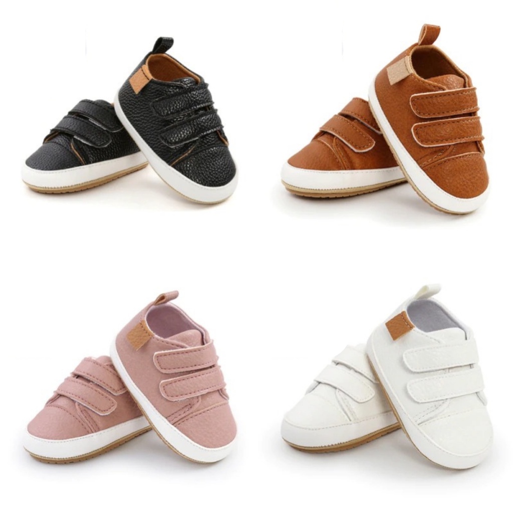 ALbaby Sepatu Prewalker Bayi CS STREP Anti Slip Laki Laki Perempuan 0 6 12 Bulan Terbaru