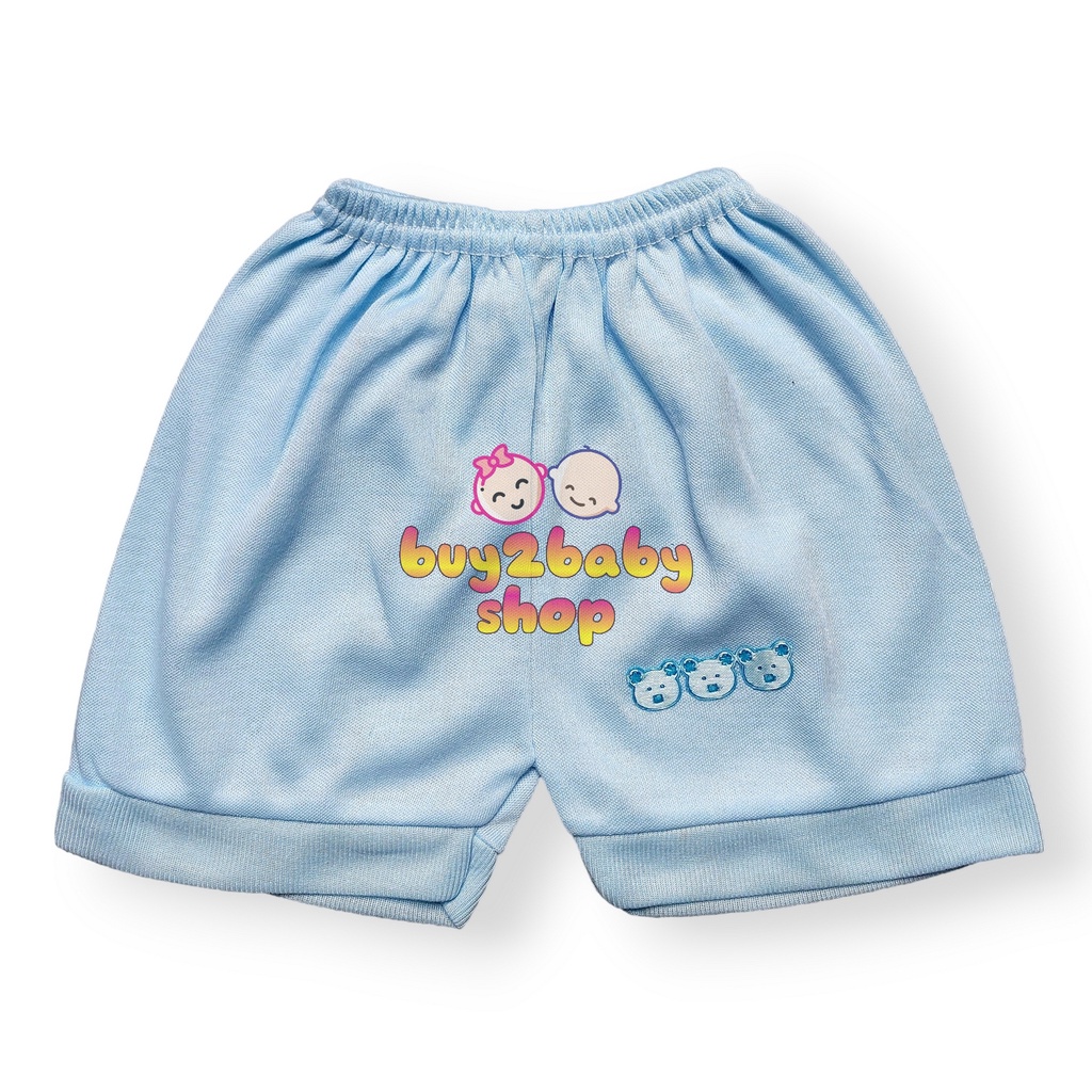 6 PCS Celana pendek bayi lusinan murah Dolphin Tisuka warna polos usia 1-4 Tahun isi 1-6 PCS