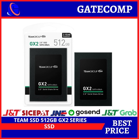 TEAM SSD 512GB T253X2512G0C101 (GX2 Series) Garansi Resmi