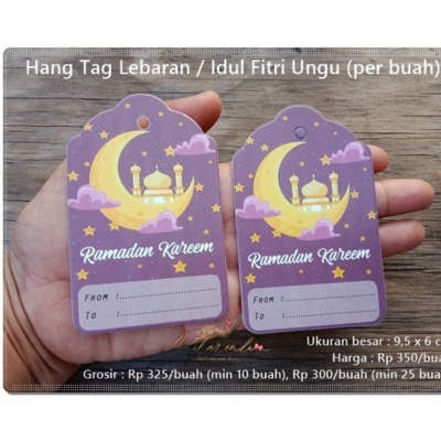

AIMM-ALB-107 : Hang Tag Lebaran / Idul Fitri Ungu (per buah)