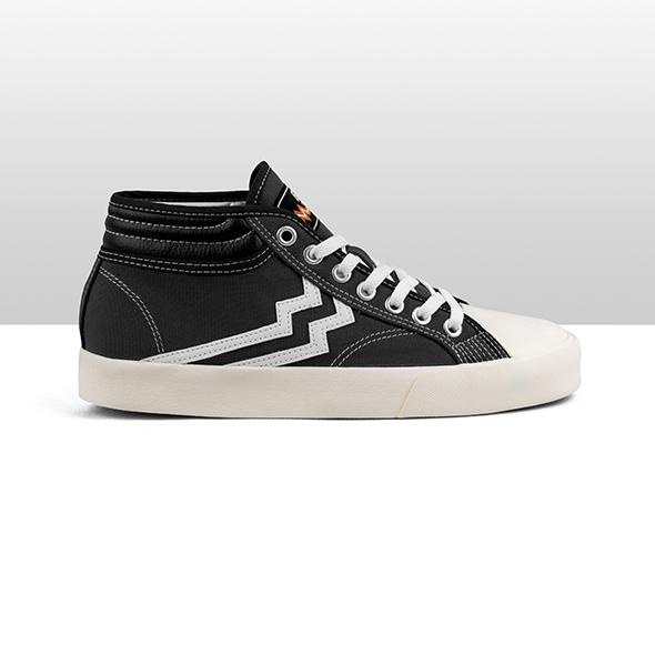 Geoff Max Official - Maverick Mid Black White | Sepatu Pria