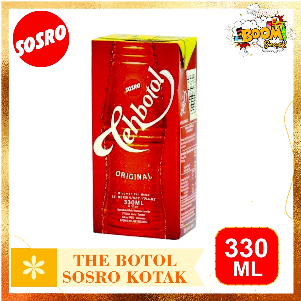 Teh Botol Sosro Kemasan Kotak 330 ML