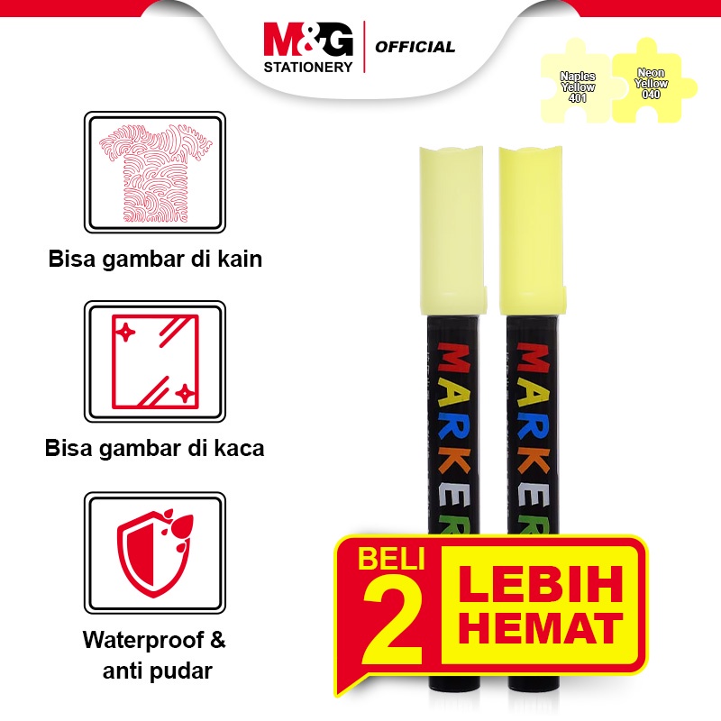 

M&G [ BUNDLE ] Acrylic Marker Multifungsi Segala Permukaan Paint Marker Spidol Akrilik