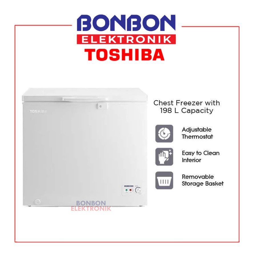 TOSHIBA CHEST FREEZER 198 L CR-A258I / CR A258I FREEZER BOX