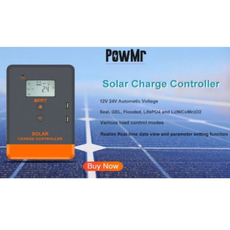 PowMr 40A MPPT Solar Charge Controller Automatic Identify 12V/24V - POW-Keeper1240/1230