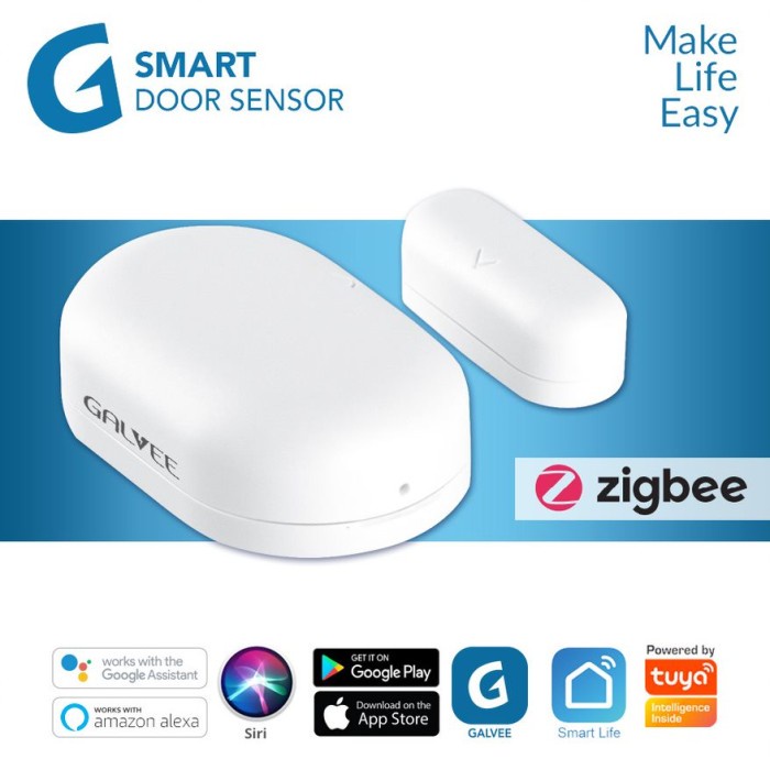 Alarm Galvee Smart Zigbee Door / Window Sensor Smart Home Wireless
