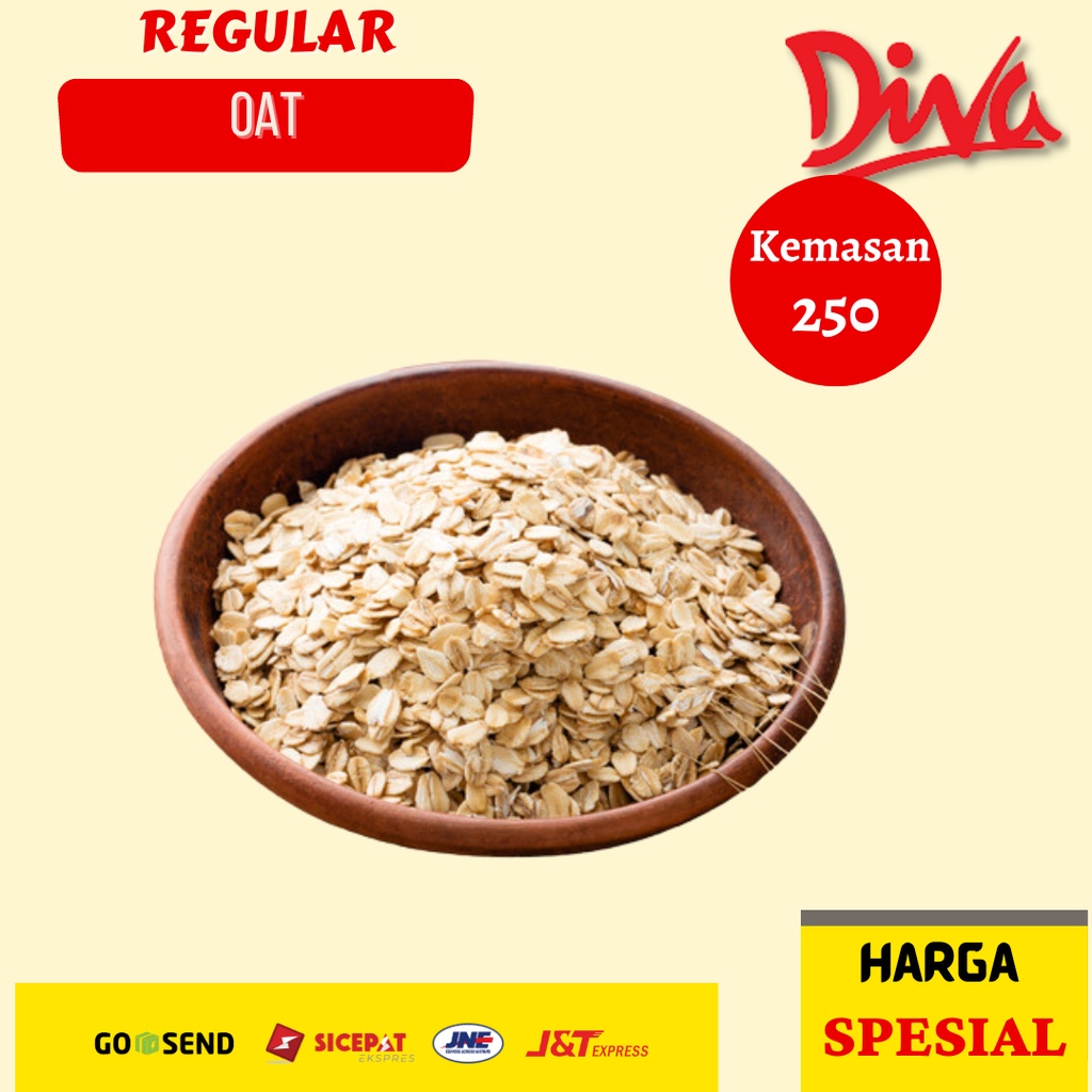

Regular Oat 250g | Reguler rolled Oat | Gandum Kasar