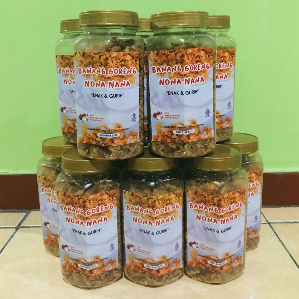 

Bawang Goreng/Brambang Goreng/Bawang Goreng NONA NANA Toples Kualitas Premium
