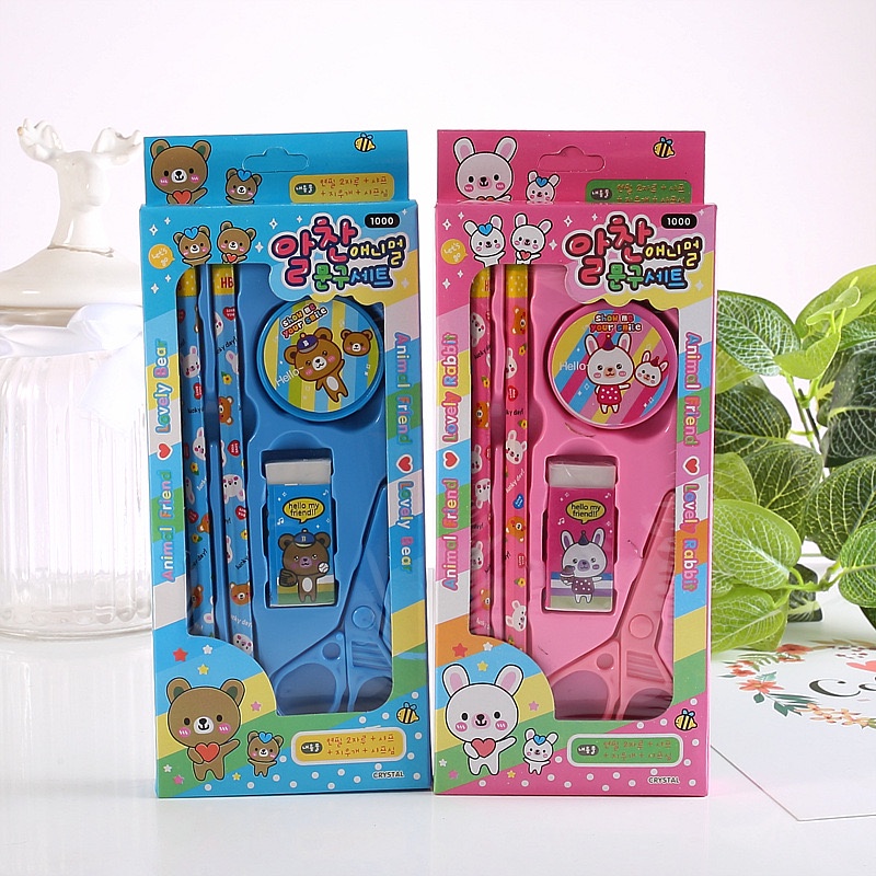 

Paket Alat Tulis 5in1 Stationery Set Study Anak Karakter TOYSFORHOME