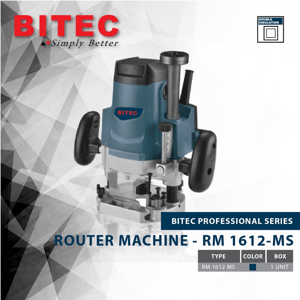 BITEC - MESIN POTONG PUTAR / ROUTER MACHINE - RM 1612-MS - GARANSI RESMI 1 THN