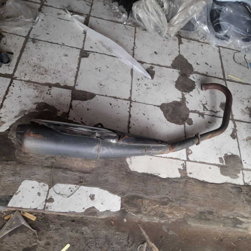 KNALPOT HONDA  MEGAPRO NEW MEGAPRO MONOSHOCK SECOND ORI