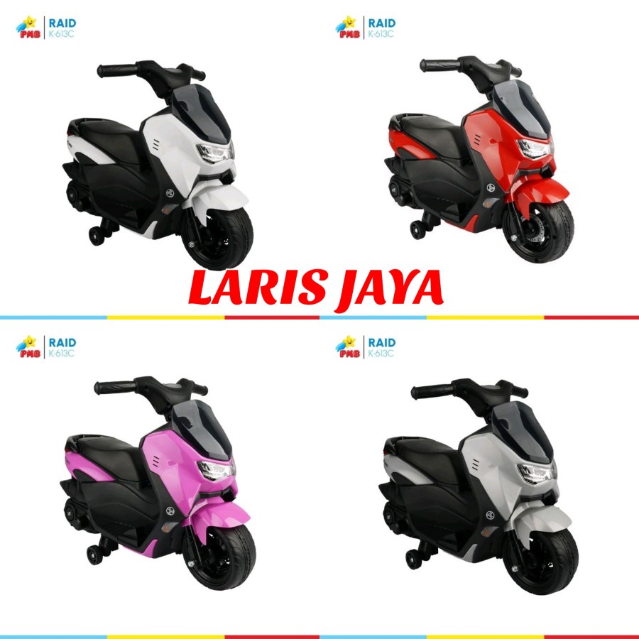 [ BONUS BUKU ] Motor aki mainan anak raid k613c nmax mini pmb motoran aki nmax k-613c MOTOR MAINAN A