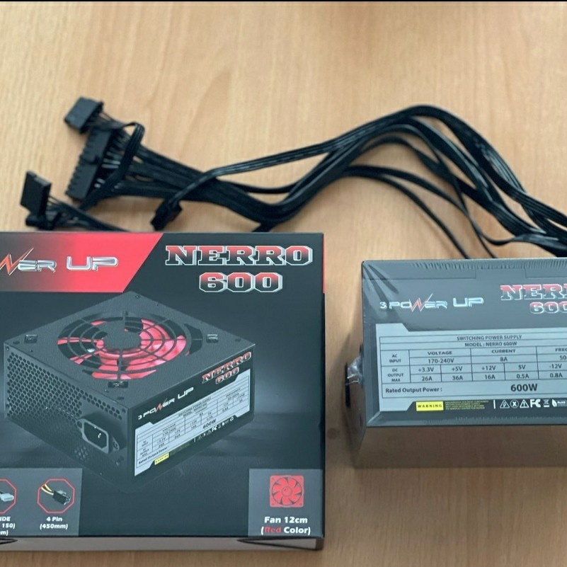 Power Supply Power Up Nerro 600 PSU Nero 600W 600Watt