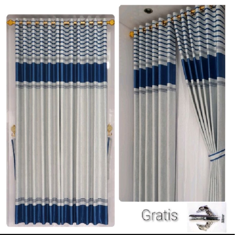 GORDEN PELANGI CORAK GARIS/GORDEN MINIMALIS/GORDEN TIREI/GORDEN JENDELA PINTU