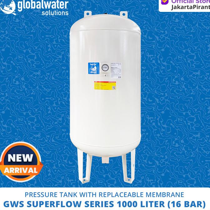 Pressure Tank With Replaceable Membrane Gws Superflow 1000 Liter 16Bar