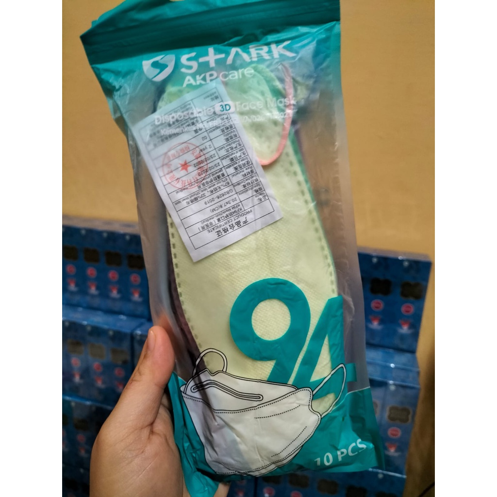 Masker kf94 masker warna warni 4ply Premium Quality isi 10pc/pak Mix 10 warna FILTCARE BERLOGO