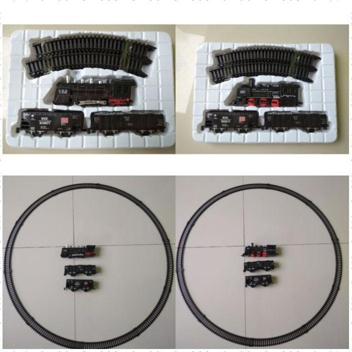 FLASH SALE LAYOUT LINTASAN KERETA API RAILKING LOKOMOTIF SOUND ATAU BLACK-RED TERLARIS